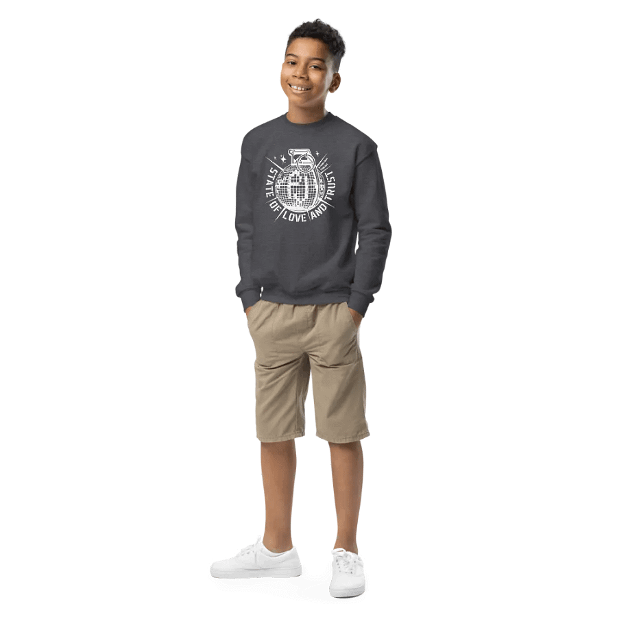 Disco Bomb! Kids' Crew Sweatshirt product image (1)
