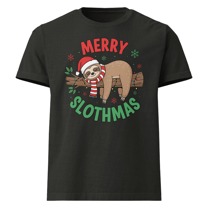 Merry Slothmas Oversized Tee product image (5)