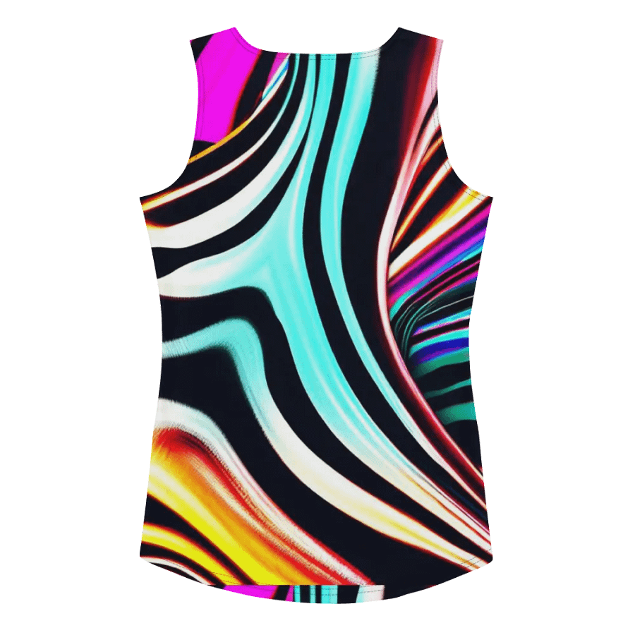 Psychedelic Zebra Stripes Women's Tank Top product image (2)