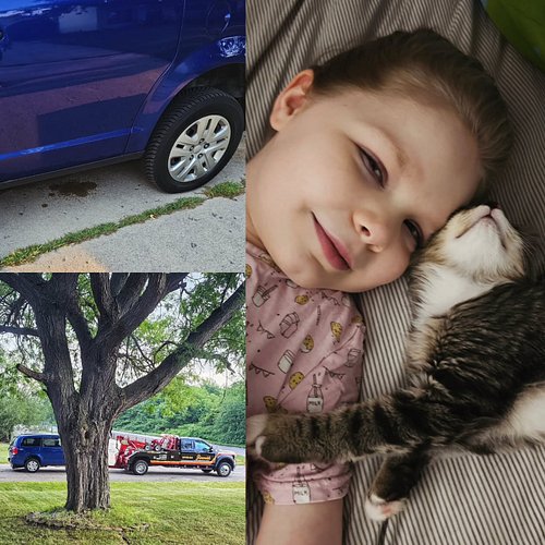 Monday night, right after we got home from the dentist—boom—a brake line blew on our van. 😫 Our only vehicle, the one that ha...