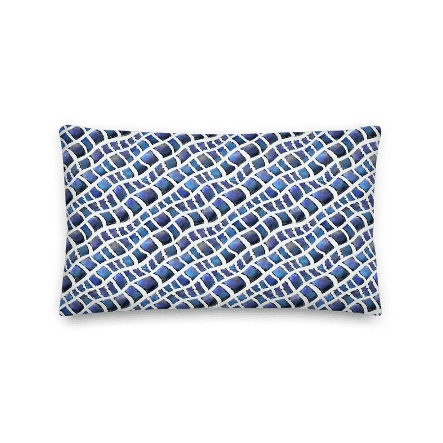 Blue Snake Pattern Pillow product image (2)