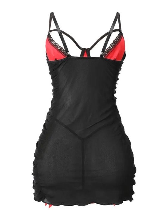 Red velvet slip product image (4)