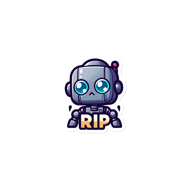 RIP Robot - Die-Cut Magnets product image (1)