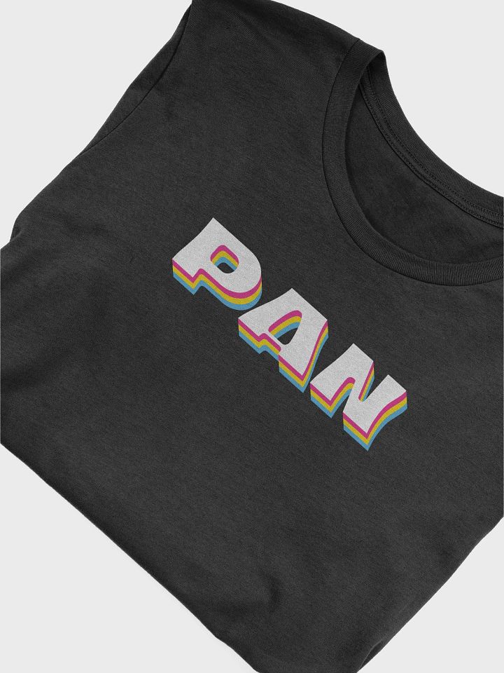 Pan Flag Retro Text T-Shirt product image (1)