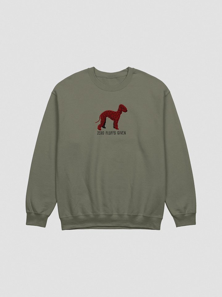 Zero Fluffs Given Sweatshirt (Embroidered) of a Bedlington Terrier(Liver) product image (4)