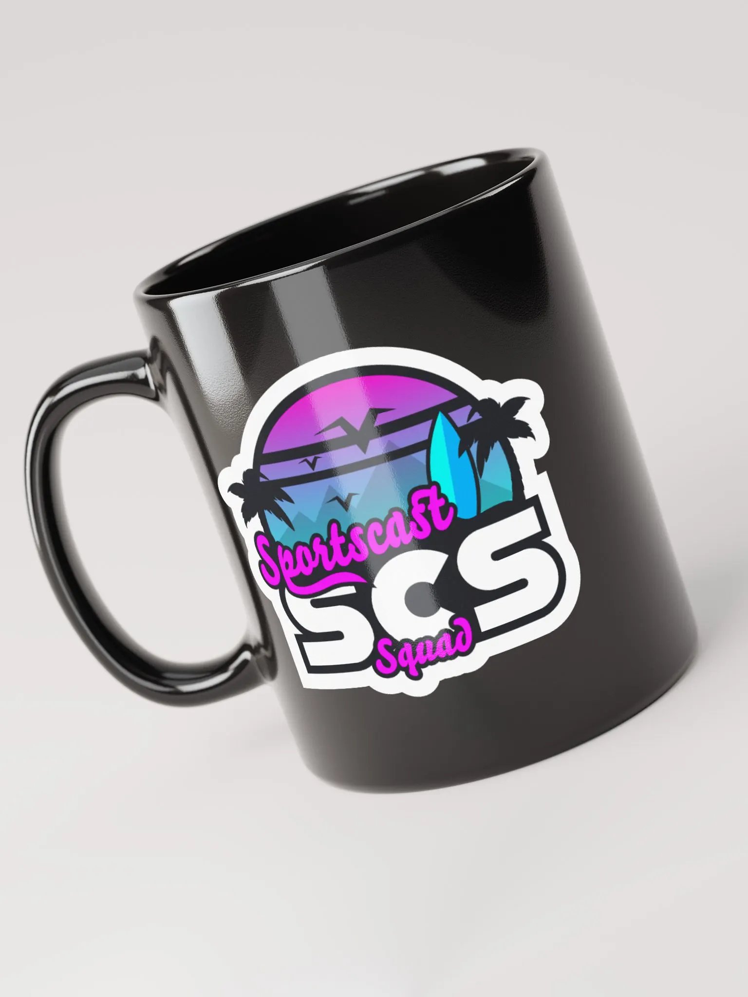 SCS SUMMERTIME GLOSSY BLACK MUG product image (4)
