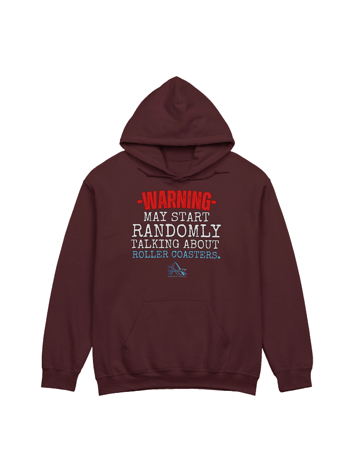 Warning May Talk About Roller Coasters Hoodie product image (6)