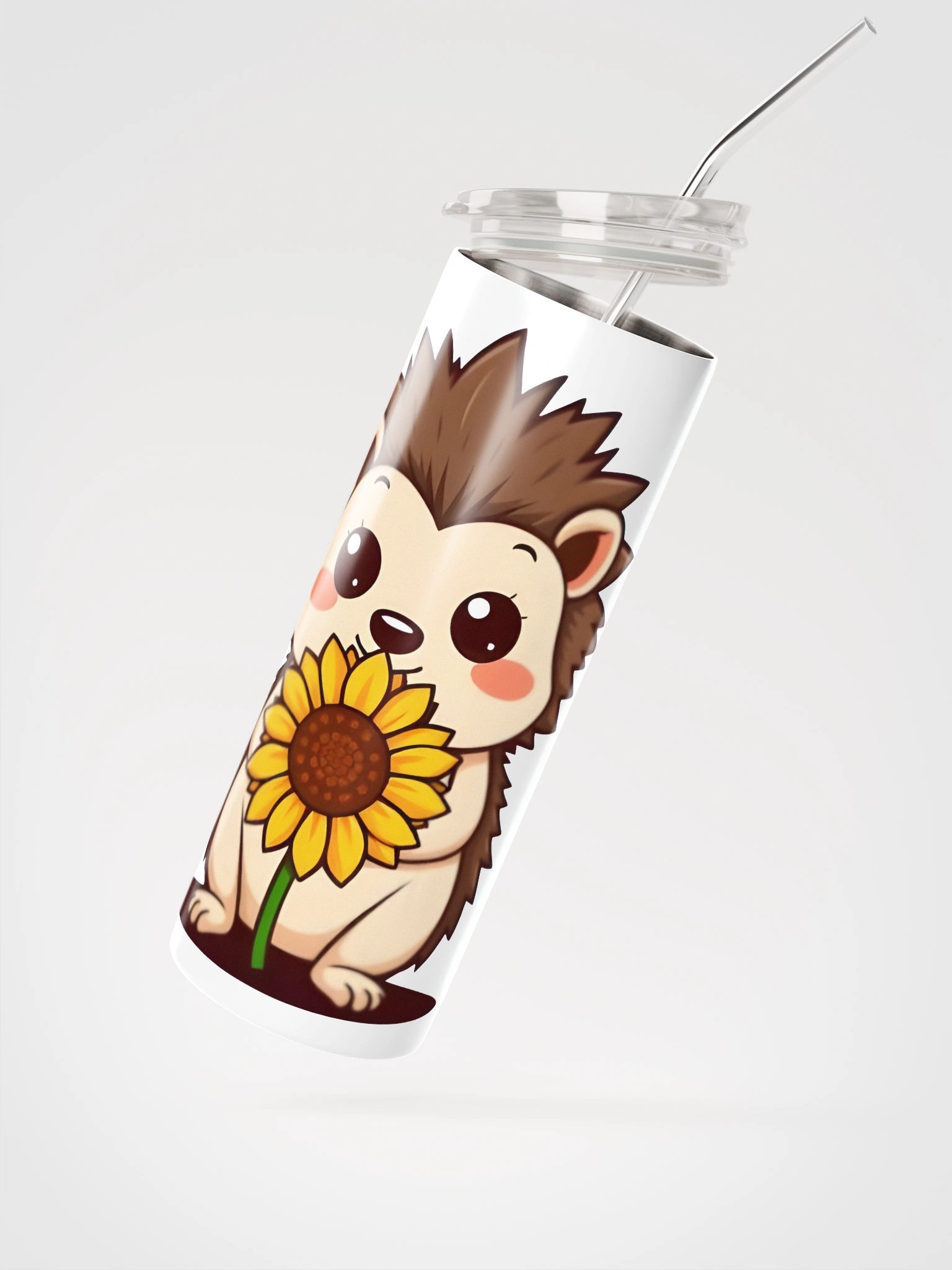Sunflower Hedgehog Stainless Steel Tumbler product image (2)