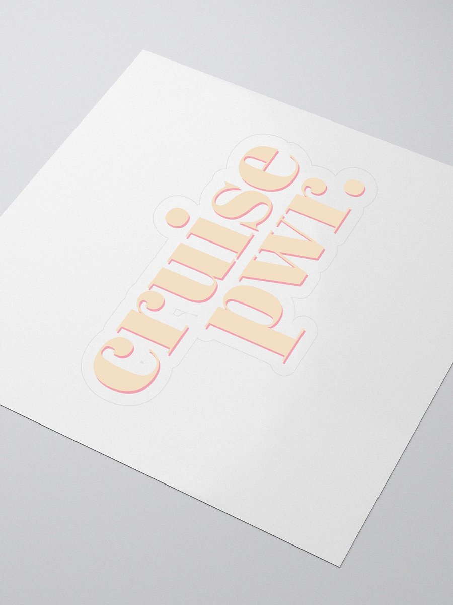 Cruise PWR Kiss Cut Stickers product image (3)