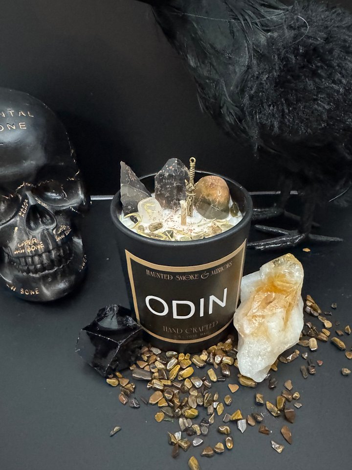 Odin Crystal Deity Candle product image (1)