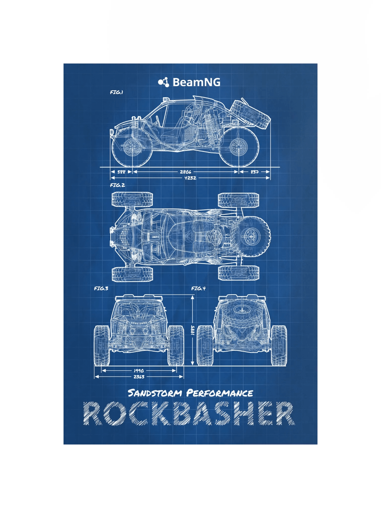 SP Rockbasher Blueprint Poster product image (2)