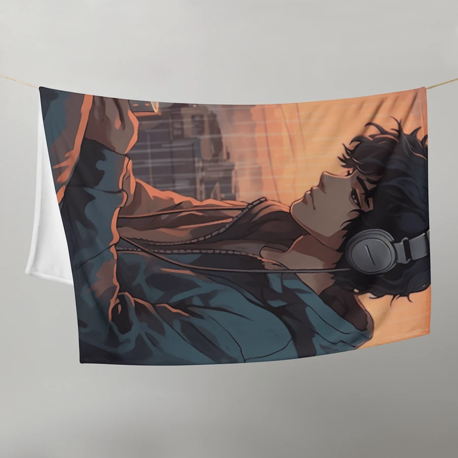Anime Inspired Rainy Morning Throw Blanket - Soft Polyester Cozy Tblan Blanket product image (9)