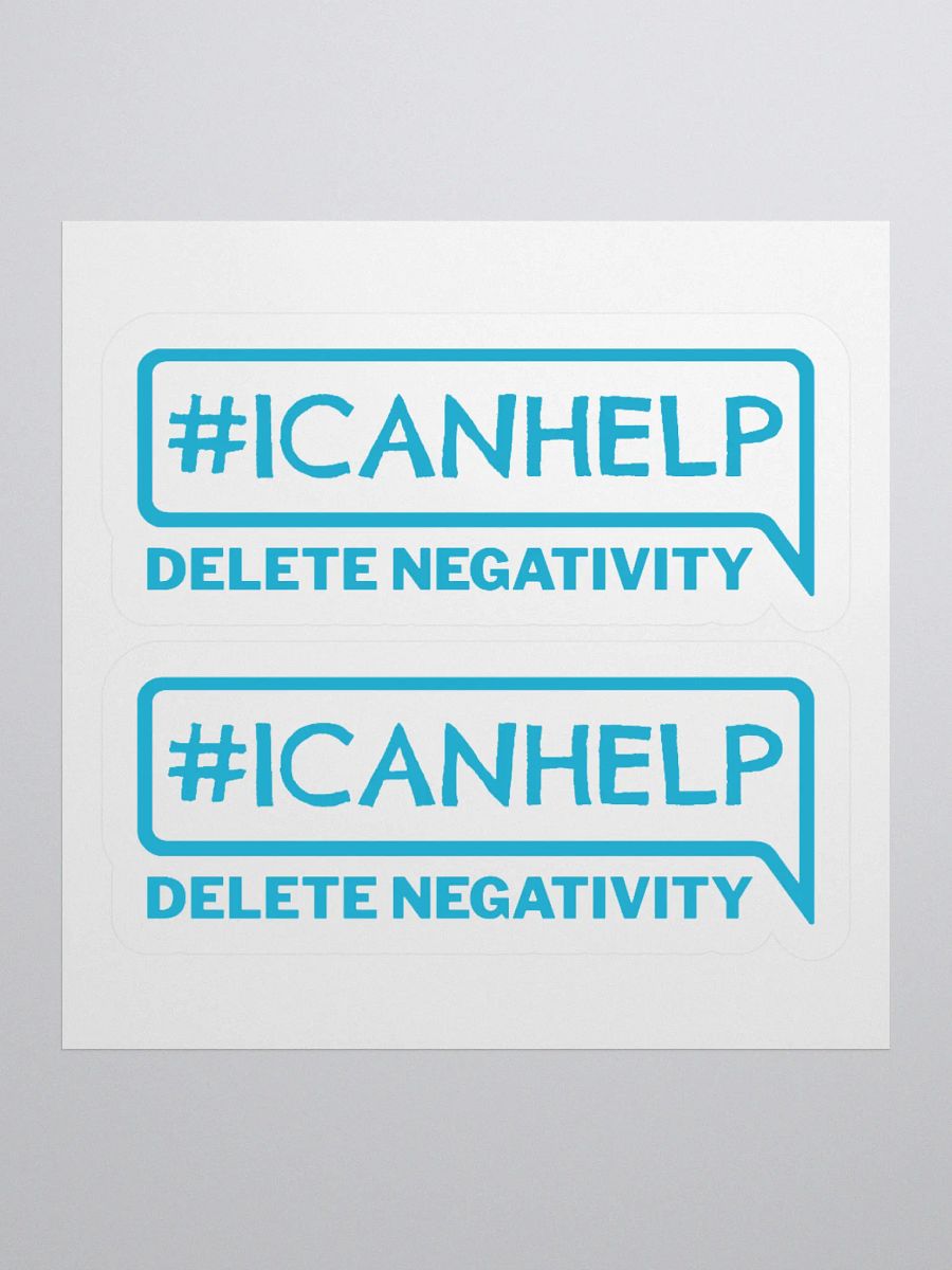 #ICANHELP Delete Negativity Stickers product image (1)