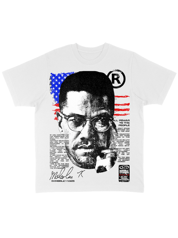 Skribble Studios Malcolm X Luxury Tee product image (1)