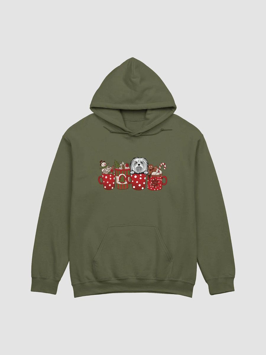 Cute Maltese(2) in a Christmas Cup Hooded Sweatshirt | Funny Christmas Pup in a Cup product image (14)