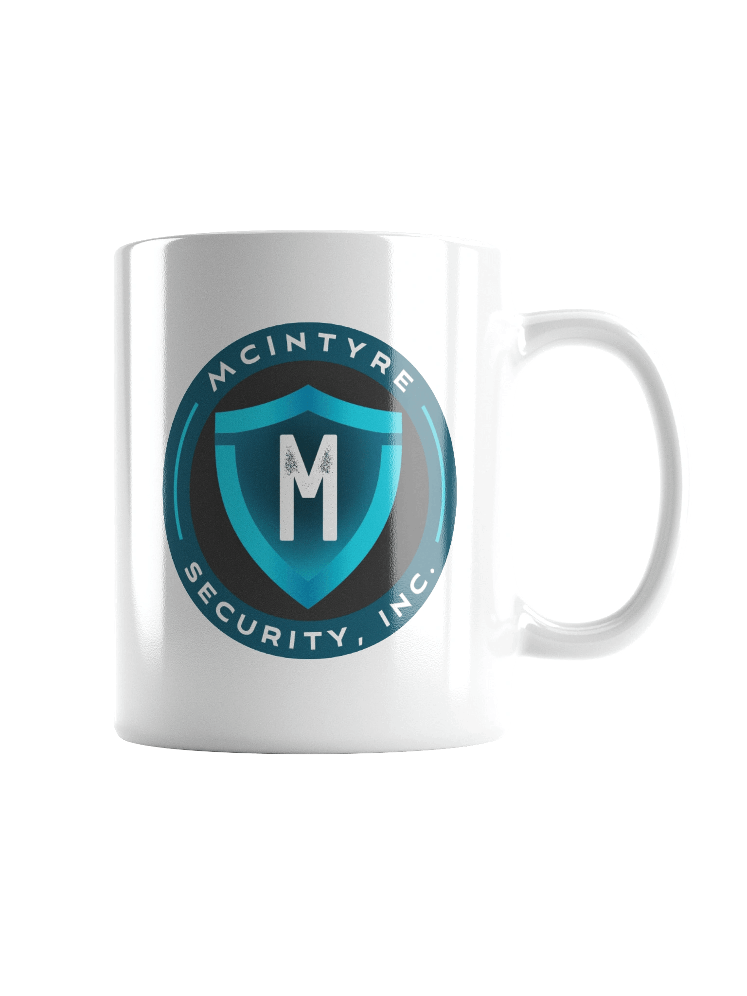 White Ceramic Mug - McIntyre Security Inc logo product image (2)