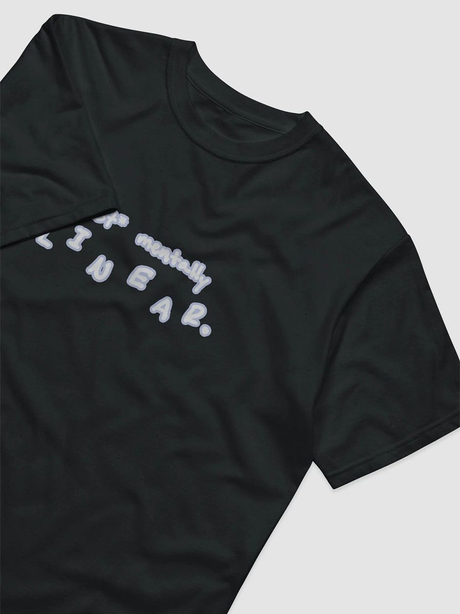 *not* mentally linear (lined design, #BDCAEF) unisex eco tee product image (3)