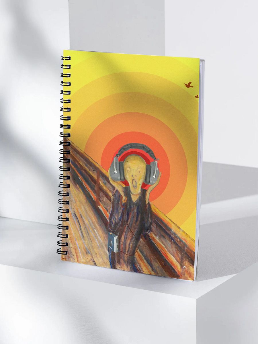 The Fan`s Scream by Frank Fonik, Techno EDM Spiral Notebook product image (4)