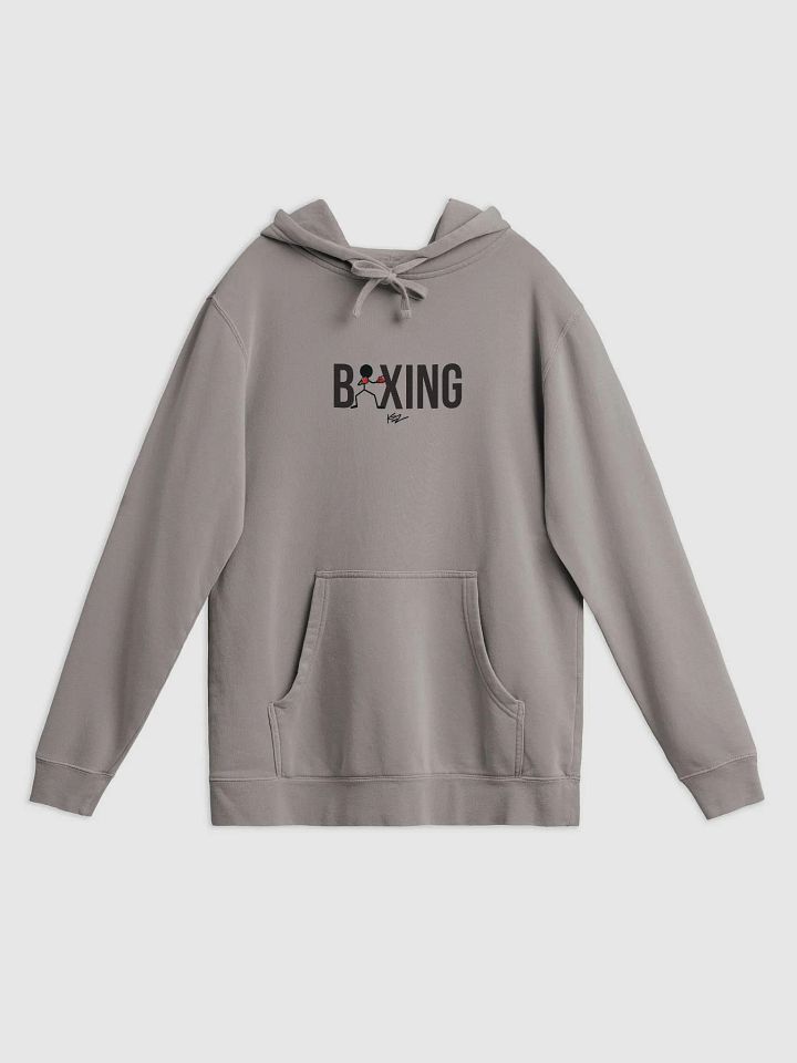BOXING STICKMAN HEAVYWEIGHT HOODIE - CEMENT product image (1)