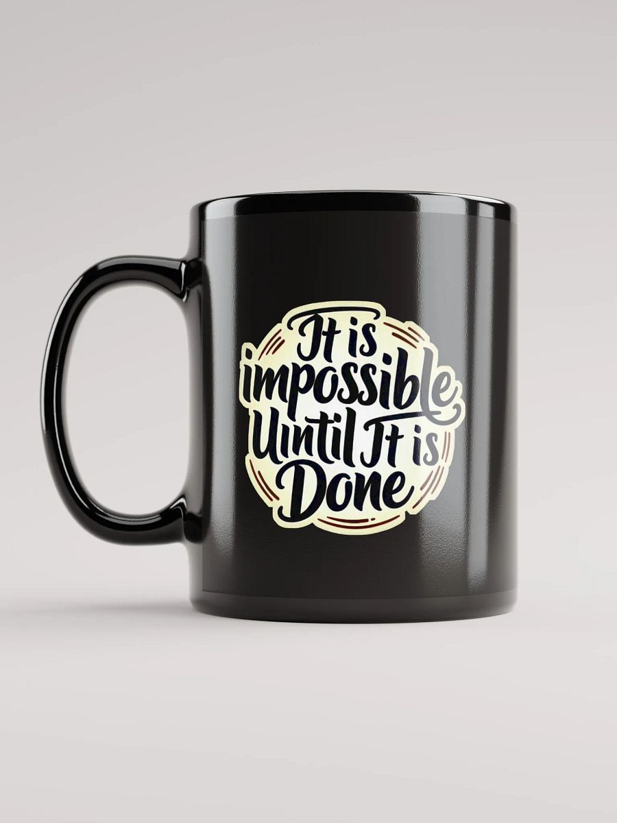Motivational Quote Black Glossy Mug product image (6)
