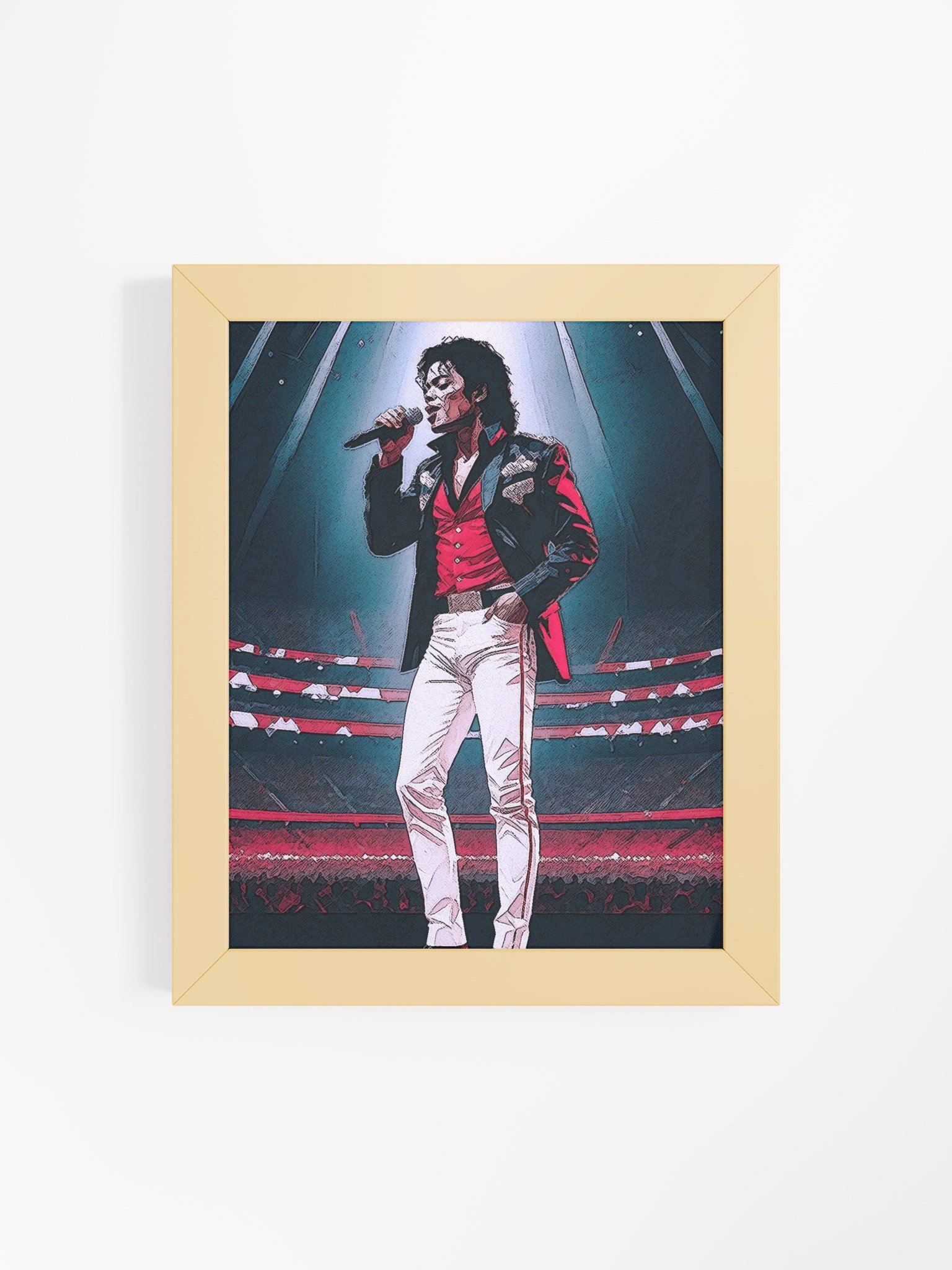 Michael Jackson Stage Presence Framed Matte Art product image (67)