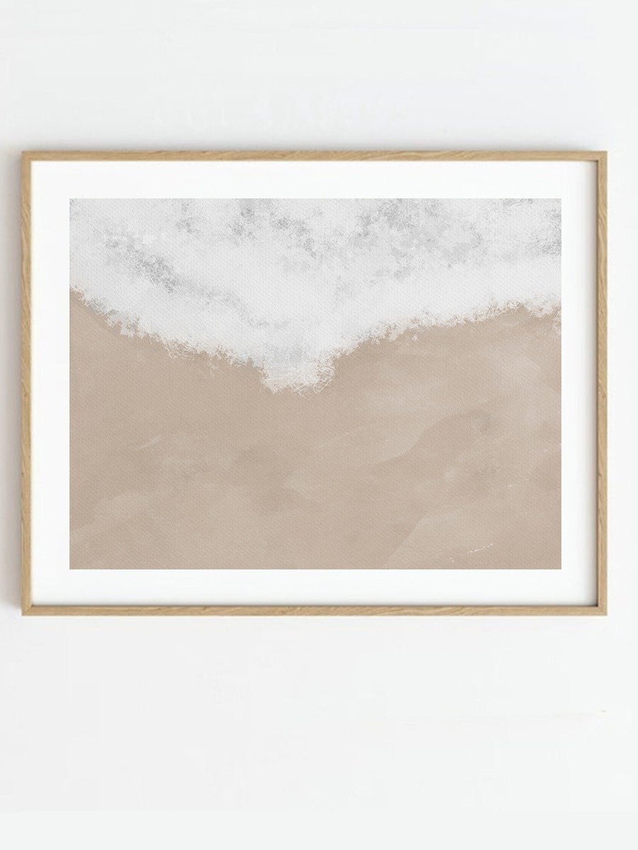 Soft Beach Ocean Abstract Unframed Print product image (2)