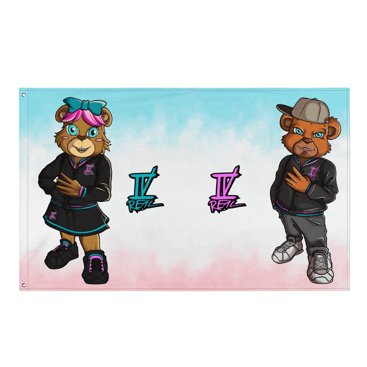 IVREAL Boy Girl Bear Flag product image (1)
