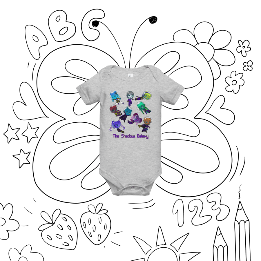 The Shadow Galaxy (Floating Shadow Bears) - Baby short-sleeved one piece product image (6)