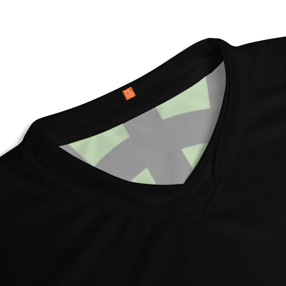 Reverence Icon / MO Unisex Sports Jersey / Black + Olive product image (8)