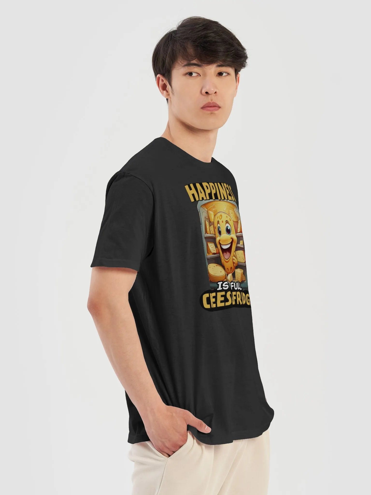 Happiness is a full Cheese Fridge T-Shirt product image (24)
