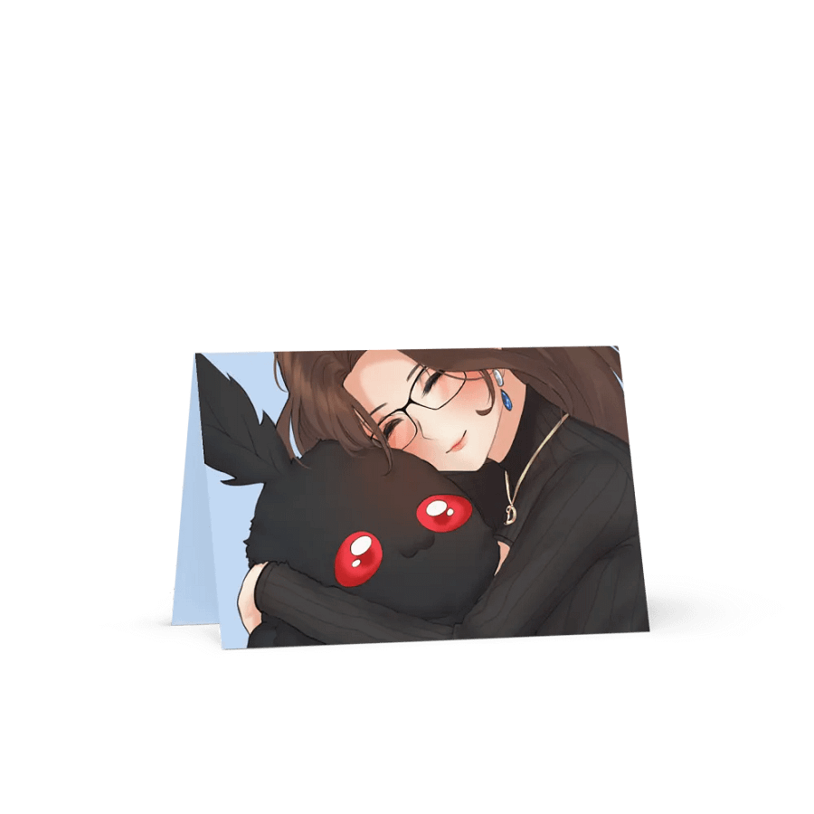 Mothman Snuggles Greeting Card product image (1)