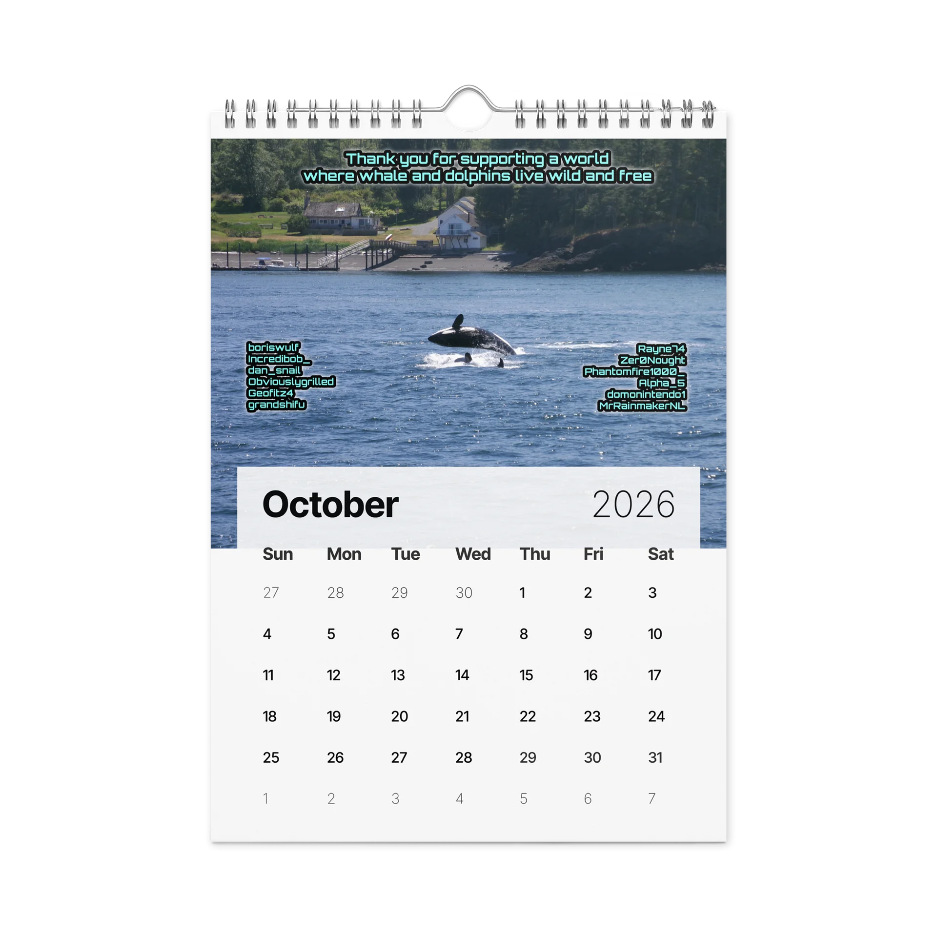 CRAVONE - 2026 Orca Calendar product image (12)