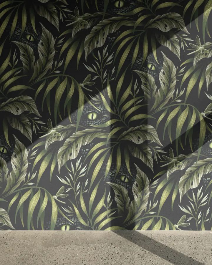 FREE Wallpaper Mockup with shadowy wall product image (1)
