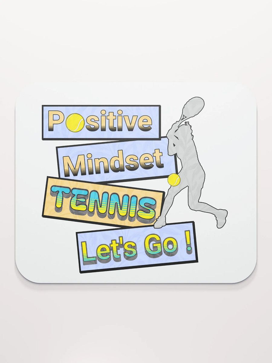 Positive Mindset Tennis Motivational Mouse Pad product image (2)