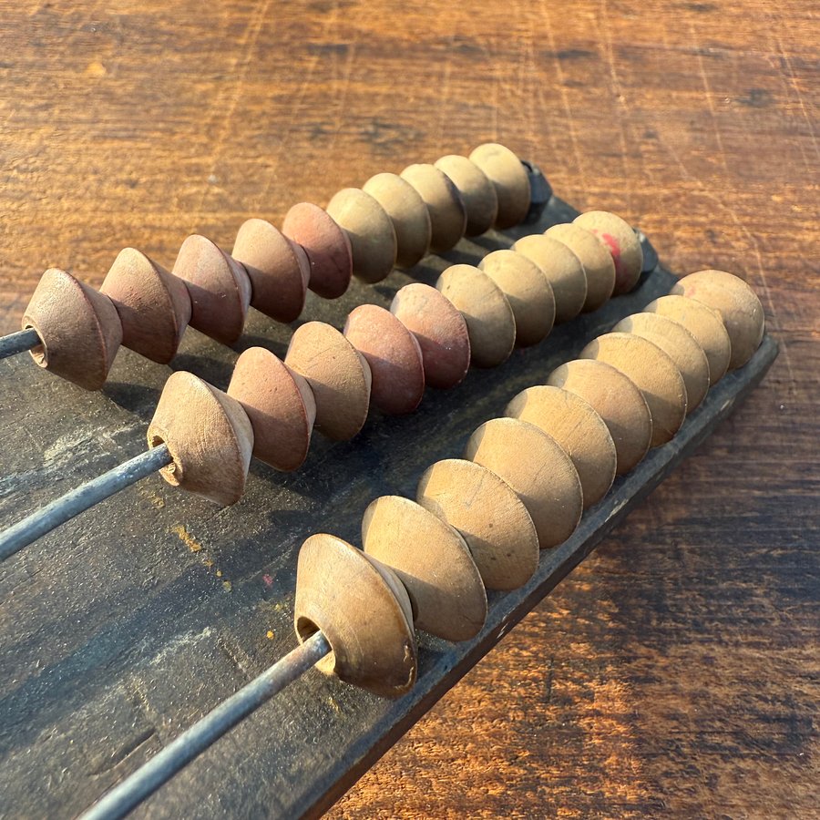 🎎 Handmade Japanese Counting Toy – Repurposed Soroban Beads – Japan Antique Roadshow product image (6)