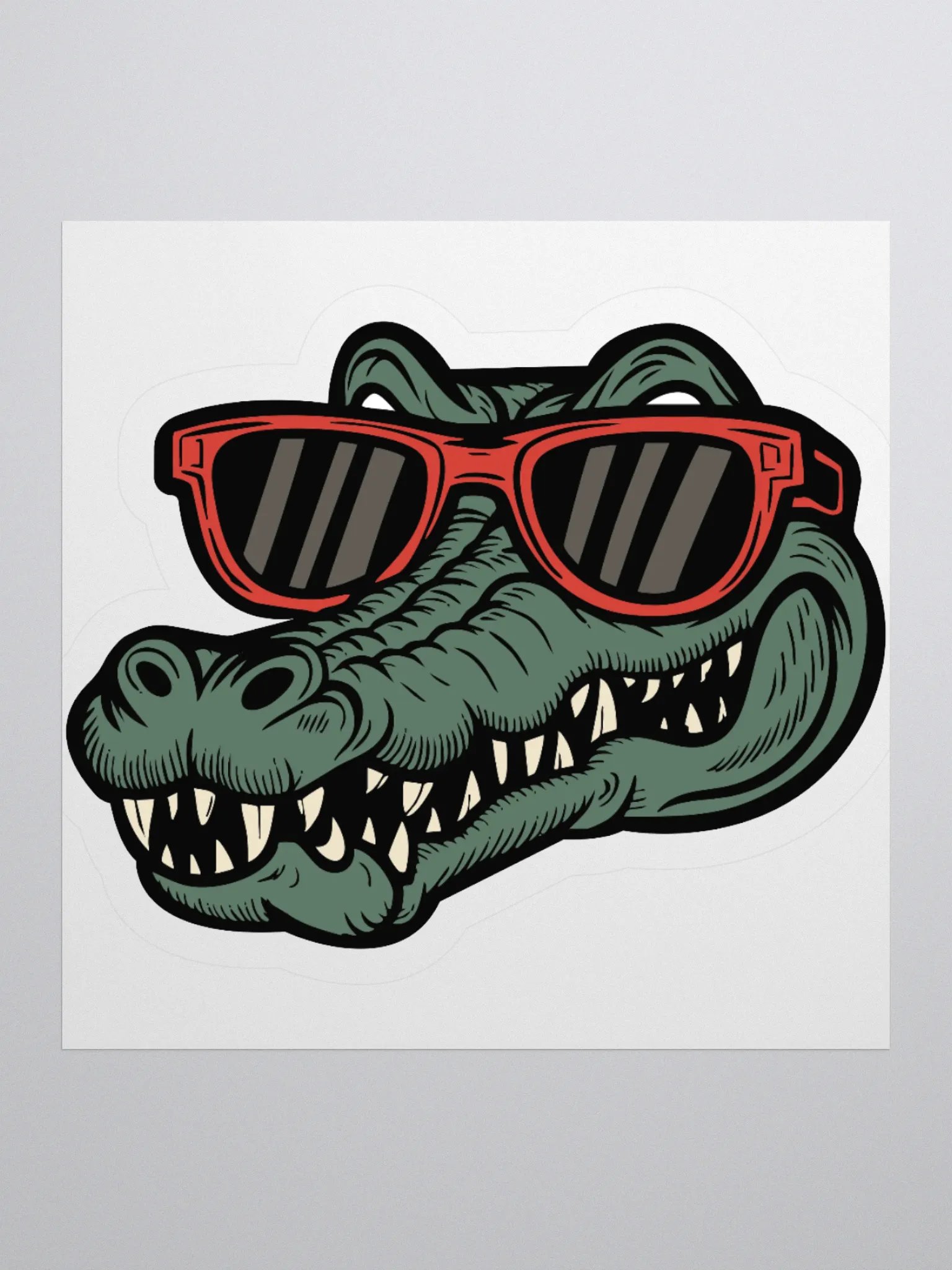 Cool Croc Kiss Cut Stickers product image (1)