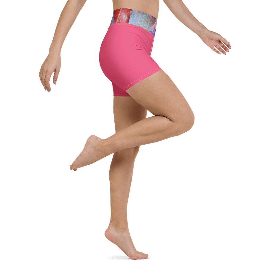 Paradise Breeze Brink Pink Flow Yoga Shorts product image (6)