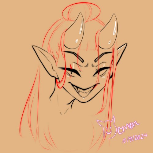 Demon : my OC Dominion #Monsterhigh #inktober #art #digitalart #Demon #Halloween #artchallenge #inktober2024