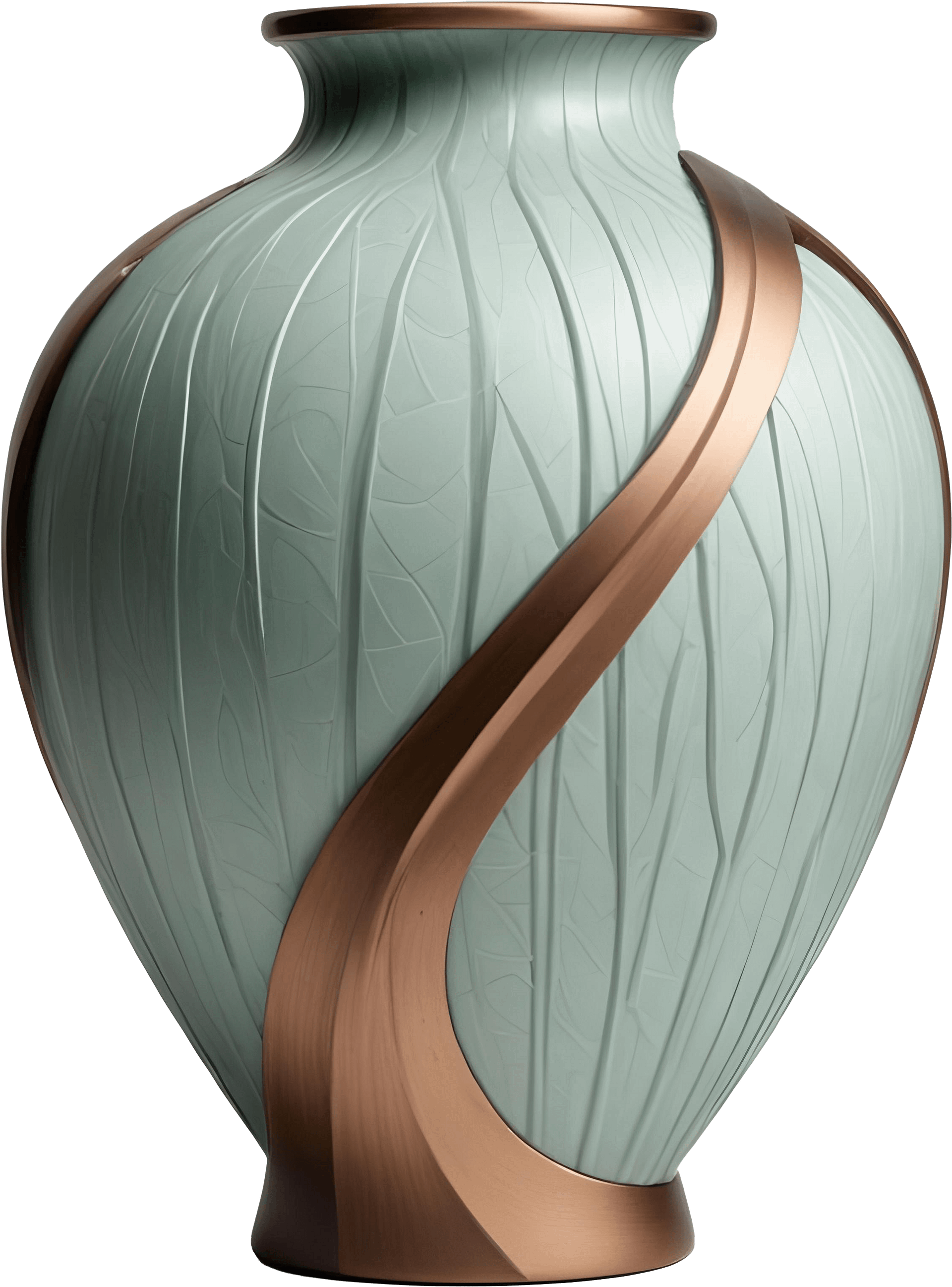 Gatsby Grace – Art Deco Ceramic Vase PNG product image (1)