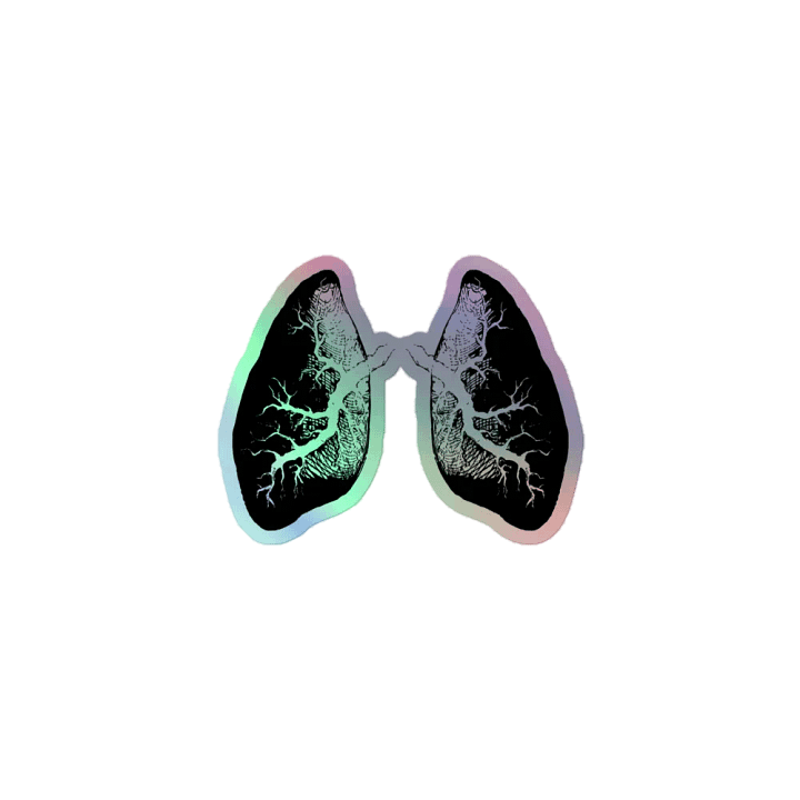 Hold your breath - X-ray lungs sticker product image (1)