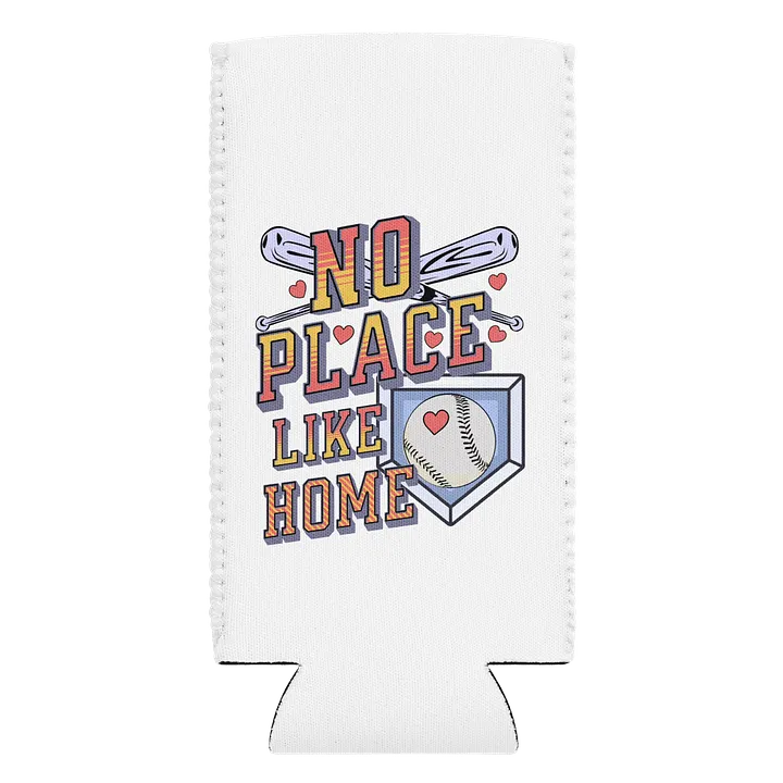 No Place Like Home Baseball Run Can Cooler product image (1)