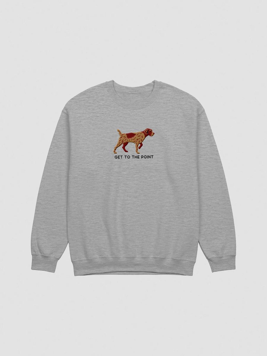 Get to the Point Sweatshirt (Embroidered) of a Wirehaired Pointing Griffon(Chestnut) product image (10)