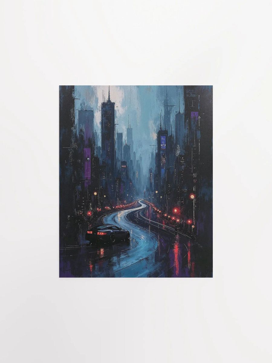 Neon Pursuit Matte Poster product image (4)