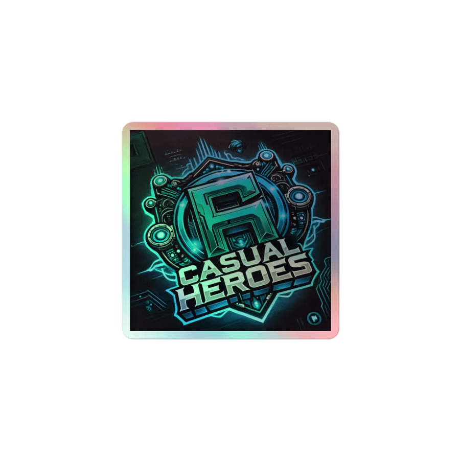 Holographic Casual Heroes Emblem Sticker Set product image (1)