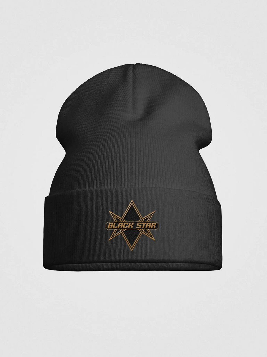 Black Star knit beanie product image (1)