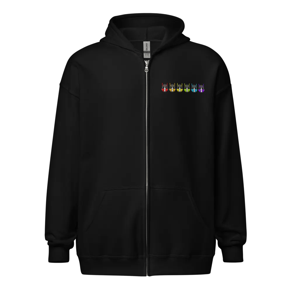 Rainbow Puppers - Unisex Zip Hoodie product image (1)
