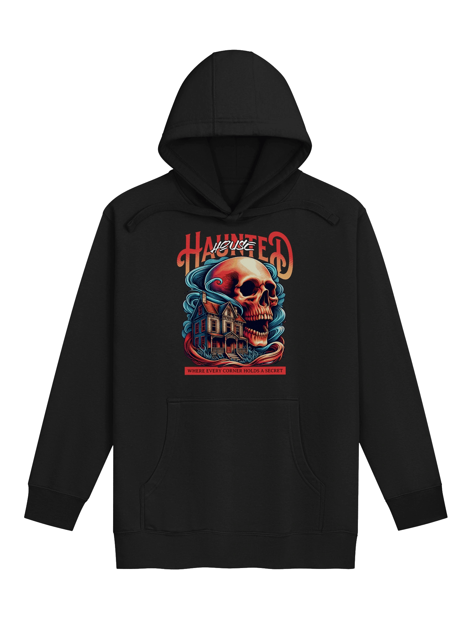 Stylish and Spooky: The Haunted House Hoodie for Casual Wear product image (6)