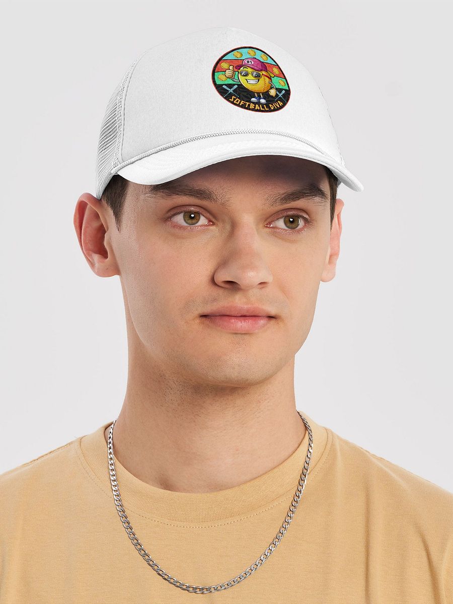 Softball Diva Foam Trucker Hat product image (7)