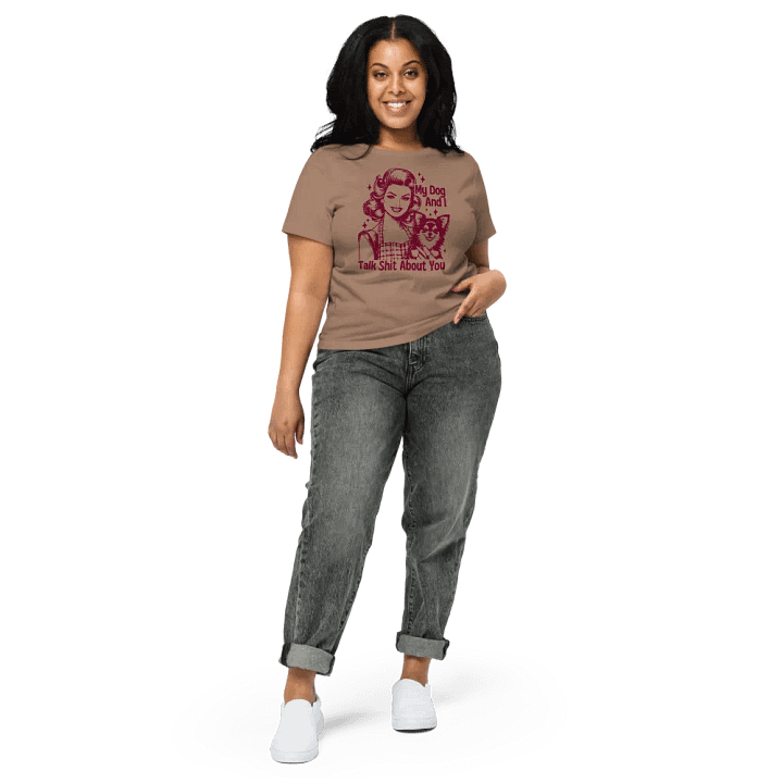 'Sarcastic Dog' High-Waisted Tee product image (1)