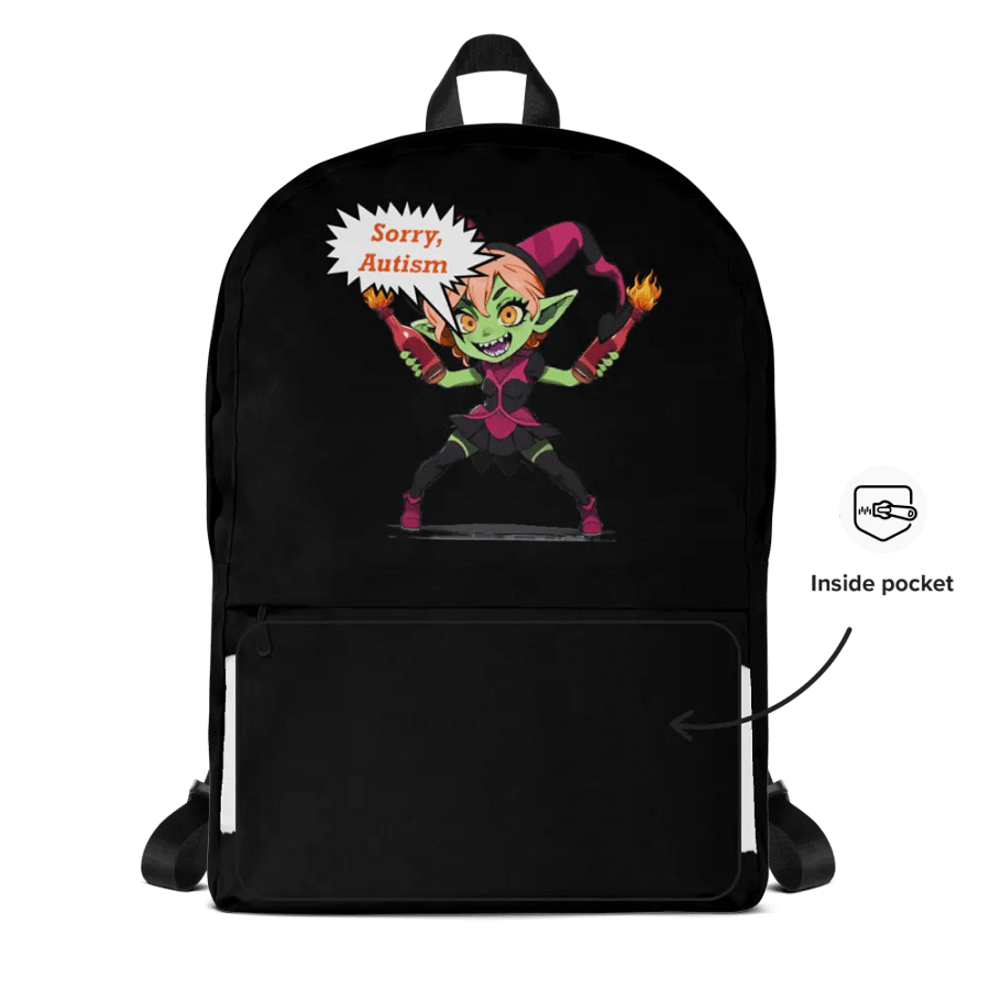 Sorry Autism Backpack product image (4)
